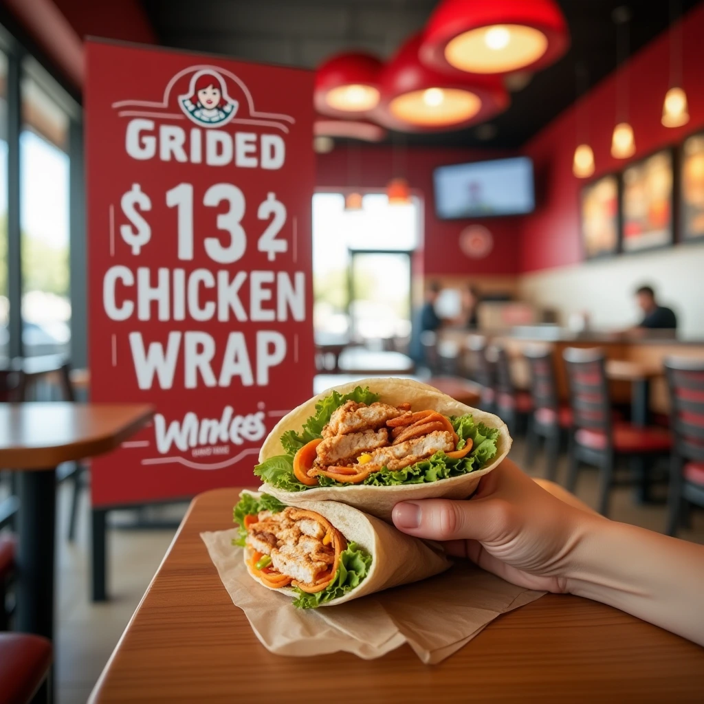 wendy's grilled chicken wrap