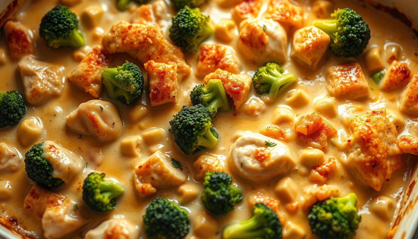 broccoli chicken alfredo bake