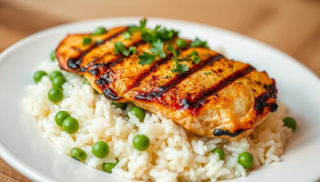 grilled chicken with rice