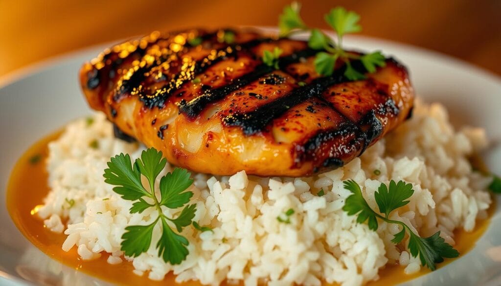 grilled chicken with rice