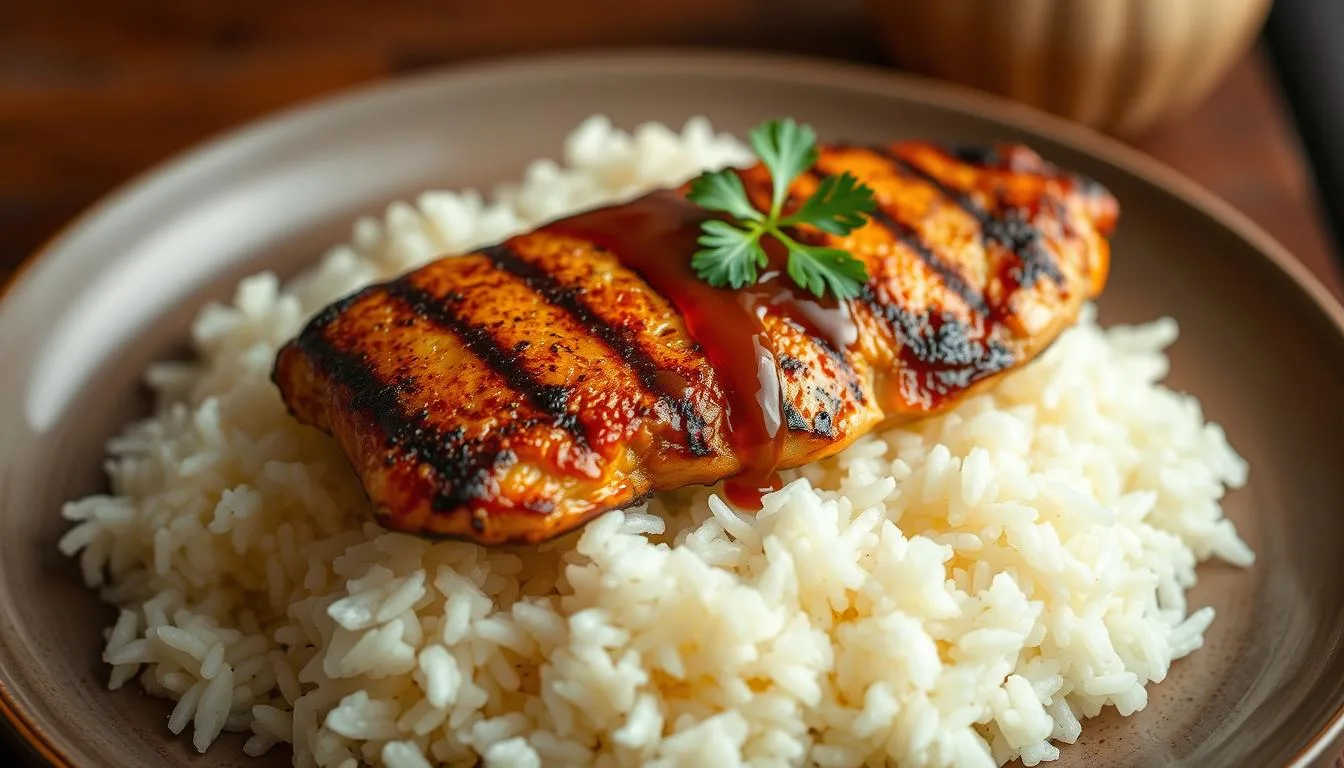 grilled chicken with rice