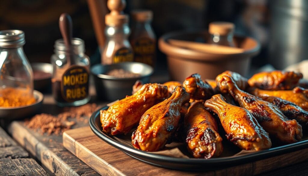 smoked chicken wings