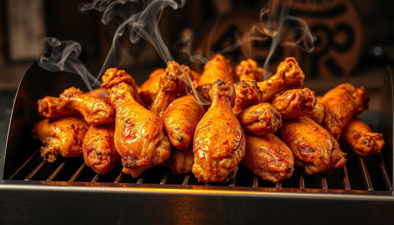 wings on pellet smoker